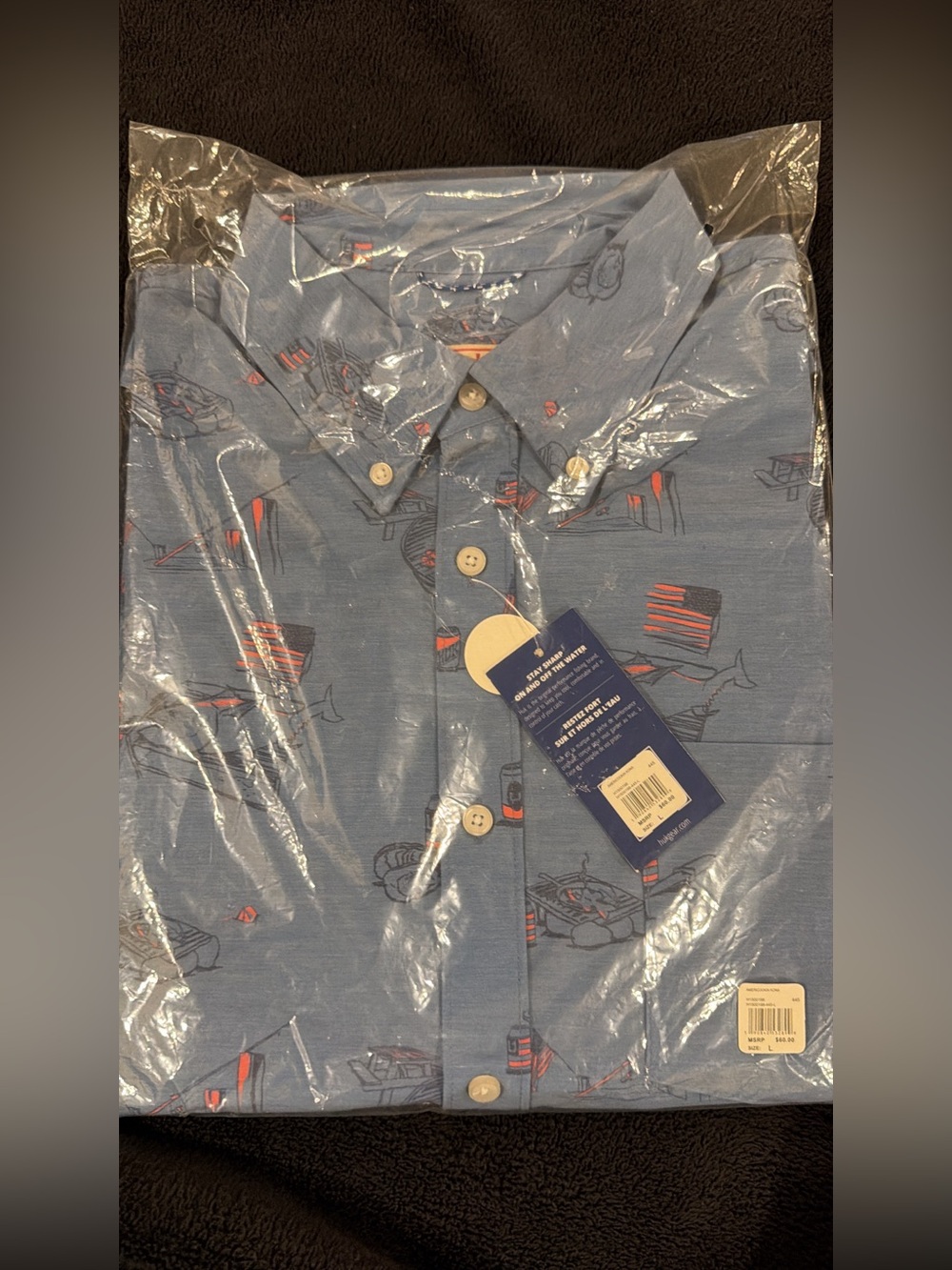 Huk Men's Fishing Short-Sleeve Button-Down